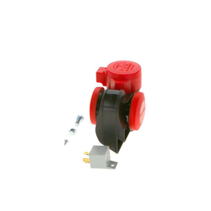 Ferrari Tipi Kompresörlü Çift Tonlu Röleli Korna 24V 520-660 HZ 115DB  - BOSCH 0986320401
