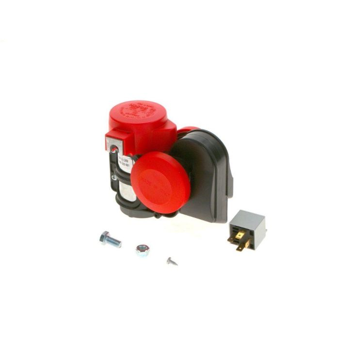 Ferrari Tipi Kompresörlü Çift Tonlu Röleli Korna 24V 520-660 HZ 115DB  - BOSCH 0986320401