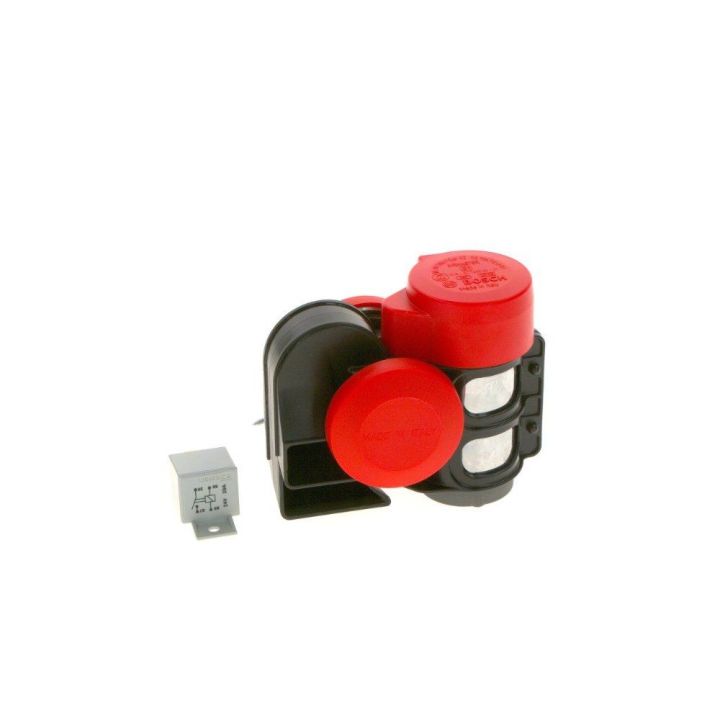 Ferrari Tipi Kompresörlü Çift Tonlu Röleli Korna 24V 520-660 HZ 115DB  - BOSCH 0986320401