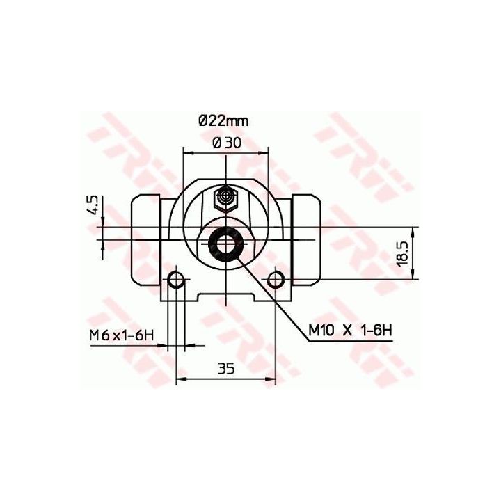 TRW Fren Silindiri 22.20mm (Fiat) Uno 70 (1990-1993) - TRW BWF253