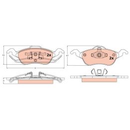 Ön Disk Balatası Ford Focus Tüm Modeller İçin (2000-2012) - TRW GDB1358