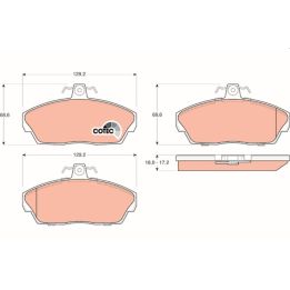 Ön Disk Balatası Land Rover Freelander L314 Ve Soft Top Modelleri İçin (1991-2015) - TRW GDB1319