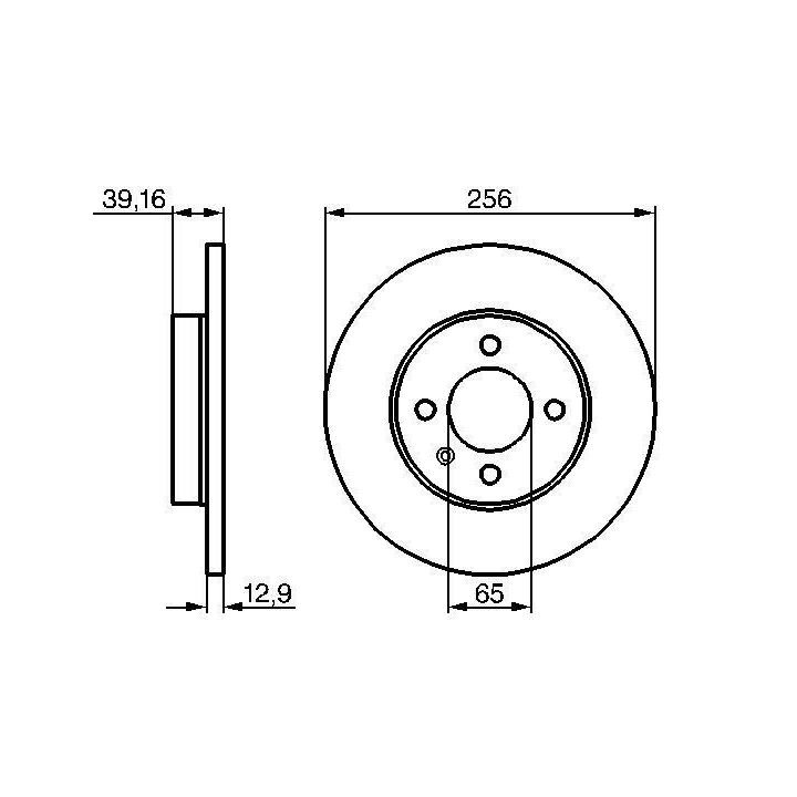 Ön Fren Diski 256mm Volkswagen Caddy Golf III Vento Passat Seat İçin (1988-) - BOSCH 0986478329