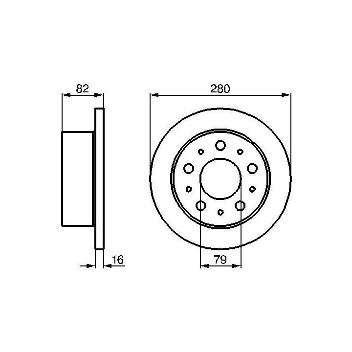 Fren Diski Fiat Ducato Citroen Jumper Peugeot Boxer İçin (2002-2014) - BOSCH 0986479066