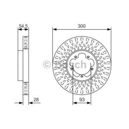 Ön Fren Diski Ford Transit V347 2.2 TDCI 2.4 TDCI 3.2 TDCI İçin (2006-) 300x28mm - BOSCH 0986479B11