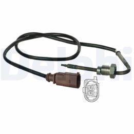 Egzoz Sıcaklık Sensörü Partikül Filtresi Öncesi - 570mm VW Transporter T5, T6 - Delphi TS30040