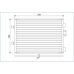Kondenser Renault Clio II - VALEO 817602