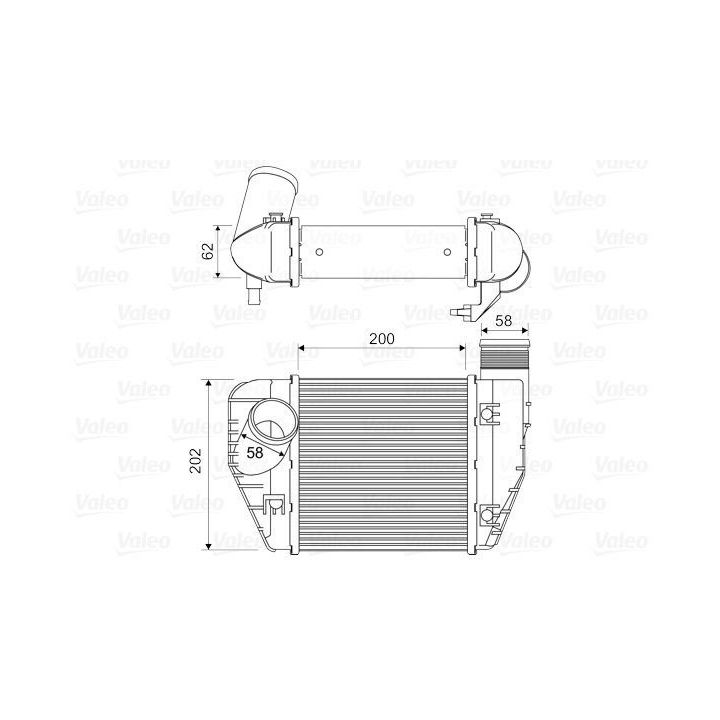 Turbo Radyatörü Audi 1.6 Motorlar İçin - VALEO 818326