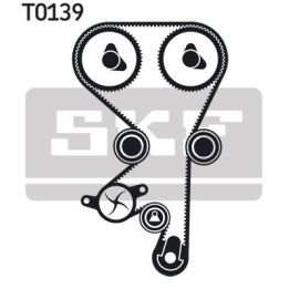 Triger Kayış Seti Su Pompası Opel Astra F 1.6 16V, Vectra B 1.6 (1995-2002) - SKF VKMC05150-2