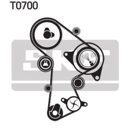 Triger Kayış Seti + Su Pompası (160 Diş) Audi A3 A4, Seat Leon, Skoda Octavia, VW Golf Passat Caddy İçin - SKF VKMC01148-2
