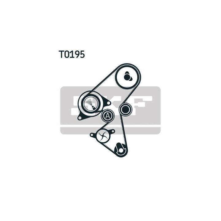 Triger Kayış Seti + Su Pompası (141 Diş) Citroen C3 C4, Ford Focus Fiesta, Peugeot 208 308 İçin - SKF VKMC03318