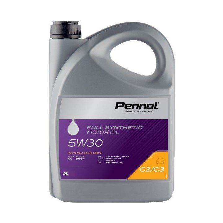 Pennol 5W30 C2/C3 Tam Sentetik DPF Motor Yağı 5L MB 229.52 VW 505.01 BMW LL-04 -PN1044596