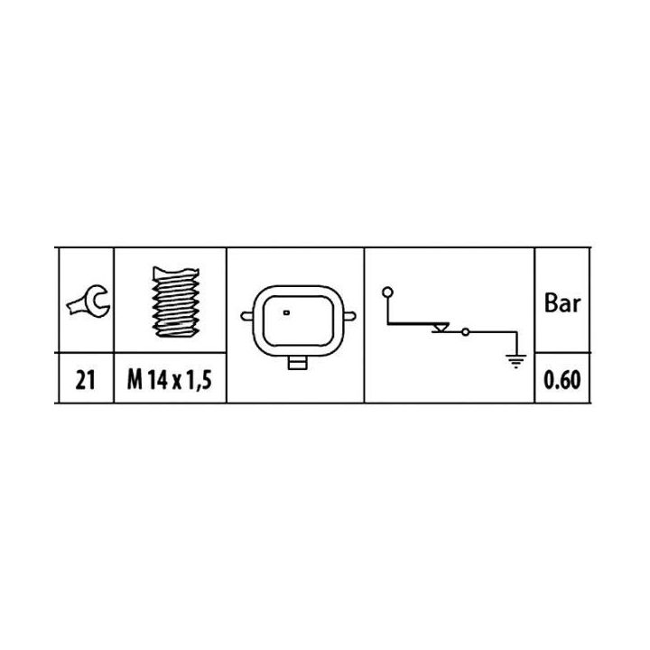 Yağ Müşürü Renault Nissan Modelleri 1.5 1.6 1.9 2.3 DCI (2003-) - HELLA 6ZL003259-401