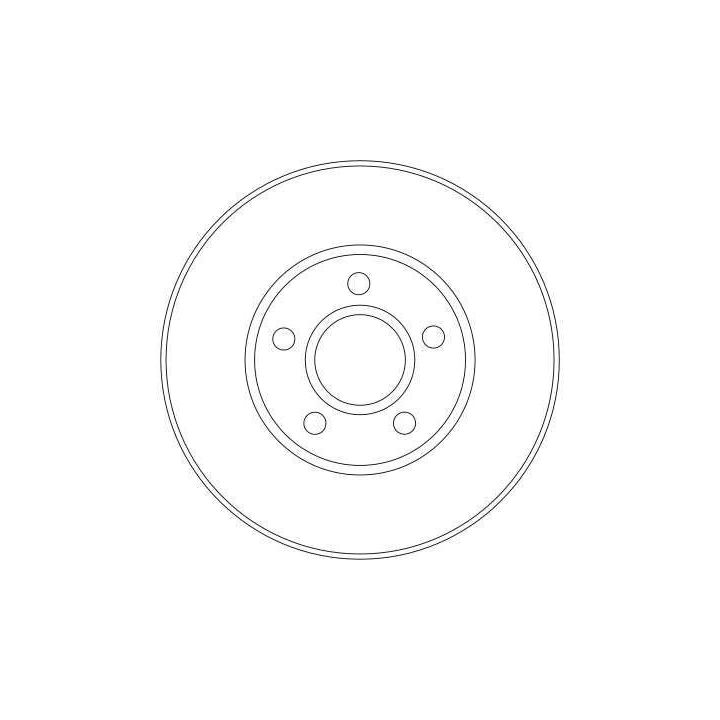 TRW Fren Disk Ön I Ford Tourneo Connect, Transit Connect (P65, P70, P80) (2003-2017) - DF4277