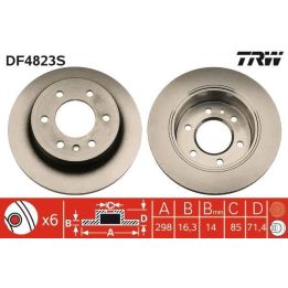 TRW Fren Diski Arka Mercedes Sprinter 906 Volkswagen Crafter 30-50 (2006 - )