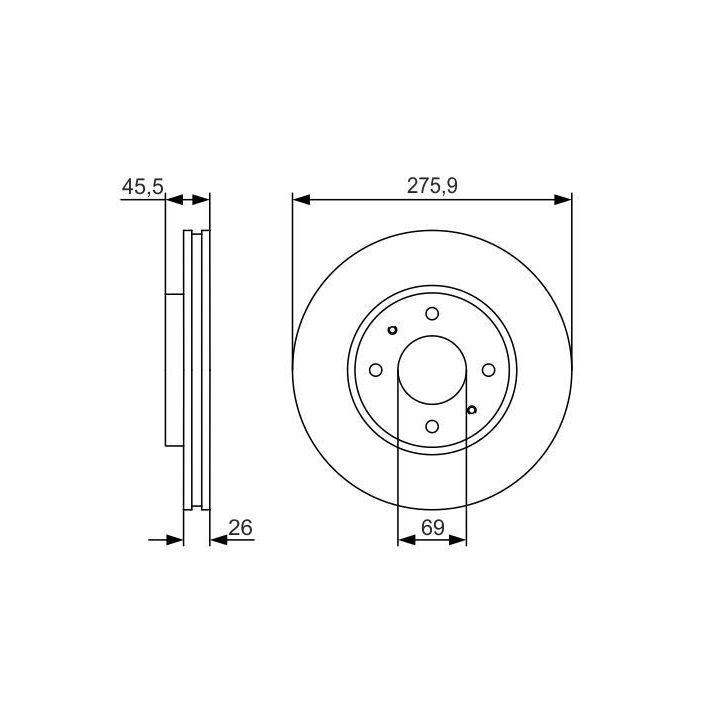 Mitsubishi Galant Lancer Serisi Disk Balata - BOSCH 0986479R94