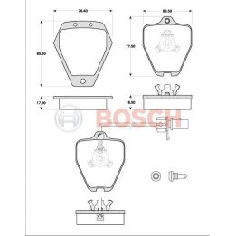 Premium Disk Balata Yedek Parça - BOSCH 0986TB2721