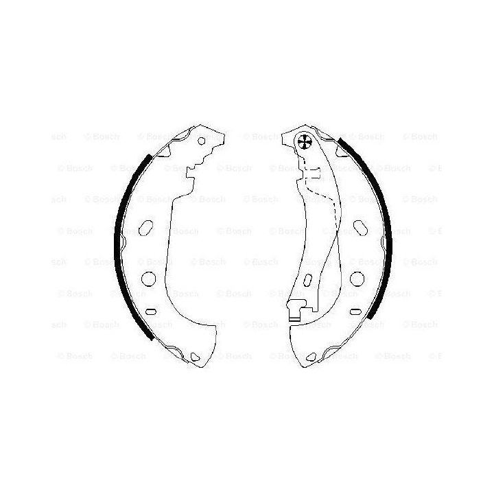Pabuçlu Fren Balatası Marea 1.9 JTD Multipla 1.6 1.9 JTD İçin (2000-2010) - BOSCH 0986487559