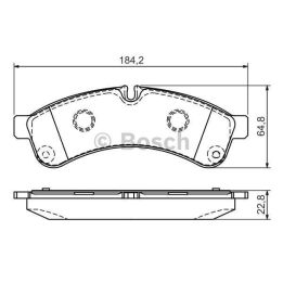 Arka Fren Balatası Iveco Daily III C35 C40C C50 C65 2.3D Modelleri İçin - BOSCH 0986494335