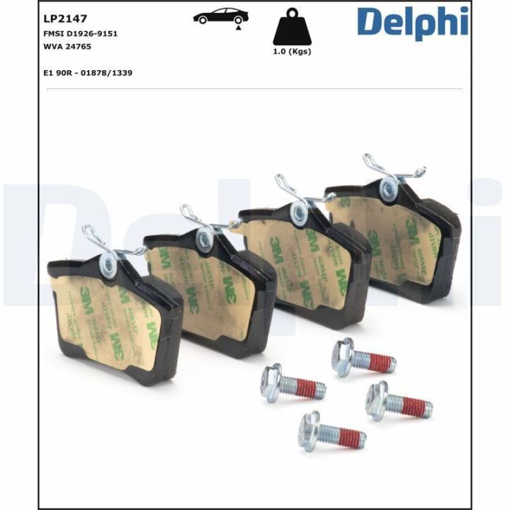 Arka Disk Balata Citroen Peugeot Berlingo 308 (CC, SW) Partner İçin (2000-) - DELPHİ LP2147
