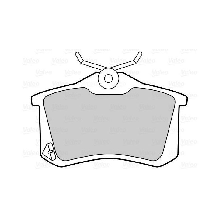 Arka Disk Fren Balatası Megane Fluence Peugeot 207 307 308 Citroen C3 C4 VW Golf Passat Polo Audi A1 (1997-) - VALEO 670463
