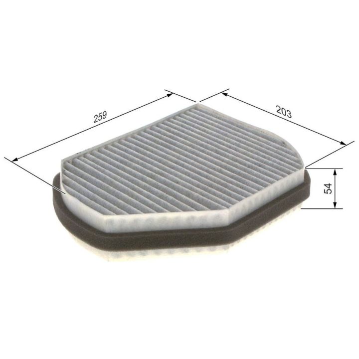Aktif Karbonlu Polen Filtresi Mercedes W202 C208 W210 R170 - BOSCH 1987432301