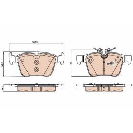 TRW Disk Balata Arka Mercedes C Class 12-23 - GDB2071
