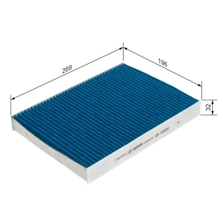 Aktif Kömür İç Filtresi Citroen C5 C6 Peugeot 407 Modelleri İçin (2004-) - BOSCH 0986628587