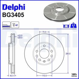 Ön Havalı Fren Aynası Opel Astra G H Meriva Corsa C 1.7 Zafira 2.0 İçin - DELPHİ BG3405