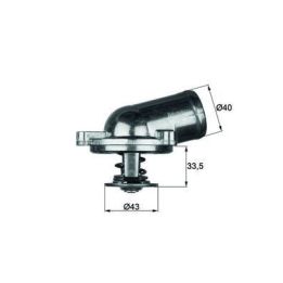 Termostat Mercedes M111 W202 S202 C208 W210 S210 Klimasız Modeller İçin (87 °C) - MAHLE TI2287