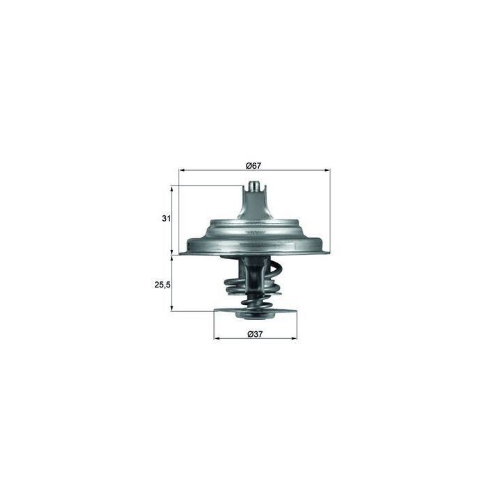 Termostat Passat Crafter LT 28-35 Transporter IV İçin (87 °C) - MAHLE TX2587D