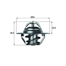 Termostat Demir Audi A4 A5 A6 Polo İçin (83C) - MAHLE TX383D