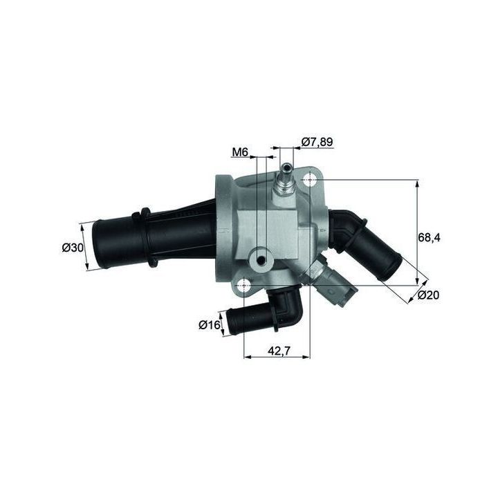 Termostat 88°C Fiat Albea Doblo Panda Punto 500 Opel Combo C Corsa C İçin (2002-) - MAHLE TI16488