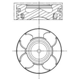 Motor Piston Segman (STD) Doblo Fiorino Linea Grande Punto Astra 1.3 MultiJet CDTI (69.60mm) İçin - MAHLE 011PI00100000