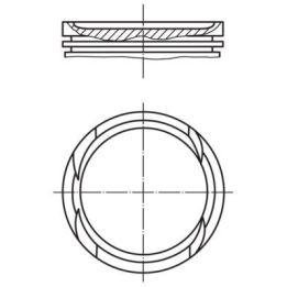 Motor Piston Segman Komple 0.50 Meriva B Astra J Insignia Mokka X A14NET B14NET (73.00mm) İçin (2009-) - MAHLE 011PI00112002