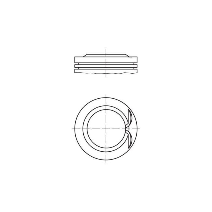 Piston Volkswagen Golf VII Audi A3 1.2 TSI TFSI (CJZ CYV Motor Kodları) (71.00mm Standart) (2013-) - MAHLE 028PI00146000