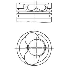 Piston California T4 LT 28-46 II 2.5 TDI (7DJ 7DK 70J 70E 70L 70M 7DE 7DL 7DM) - MAHLE 0305802
