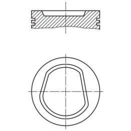 Motor Piston Segman (Std 76.51mm) Polo 1.6 AEE Motor İçin - MAHLE 0304200