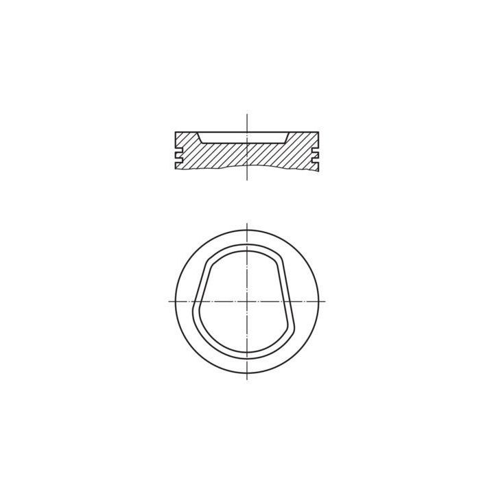Motor Piston Segman (Std 76.51mm) Polo 1.6 AEE Motor İçin - MAHLE 0304200