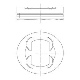 Piston Segman (Std 73.40mm) Astra J Corsa D E Meriva B Adam Aveo 1.4 16V - MAHLE 011PI00110000