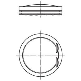 Piston (90.90mm) Daewoo Musso Mercedes-Benz W628 W163 W210 Sprinter Ssangyong Korando (1999-) - MAHLE 0010700