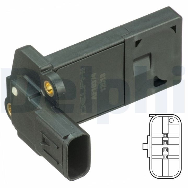 Hava Kütle Ölçer Debimetre Ford C-Max Focus Galaxy Kuga Mondeo S-Max Tourneo Transit Connect Volvo C30 - DELPHİ AF10374-12B1