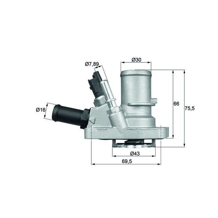 Komple Termostat 88 °C Fiat Albea Doblo Linea Punto Idea Bravo 500 1.4 İçin - MAHLE TI14488