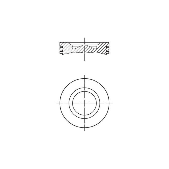 Motor Piston ve Segman Takımı 0.40 Ölçü (88.00mm) Ducato III Daily Jest 2.3JTD (2011-2014) - MAHLE 007PI00170002