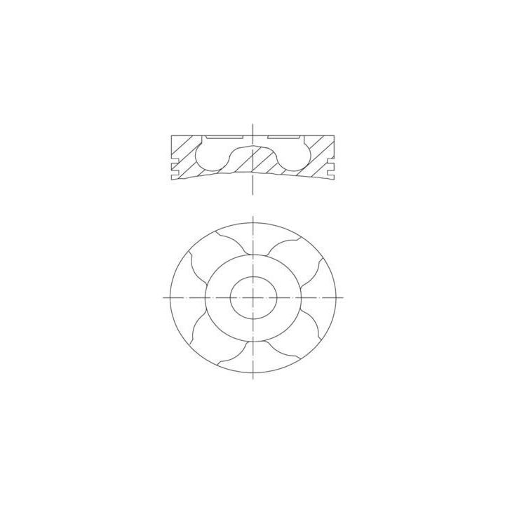 PİSTON+SEGMAN FOCUS C-MAX PARTNER 2 BERLİNGO C4 C5 308 1.6 TDCİ HDİ 90-110 PS (DV6 EURO 4) STD ( ÇA
