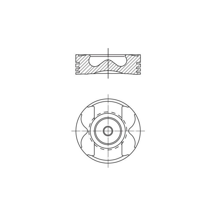 Motor Piston Segman STD 89.00mm Master Movano 2.5 DCI G9U (2001-) - MAHLE 0222600
