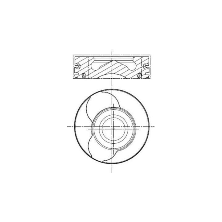 Motor Piston Segman +0.50mm 76.00mm 26 Pimli -20mm Kısa Clio Kangoo Megane Symbol Sandero Logan Juke 1.5dCi K9K - MAHLE 0220112