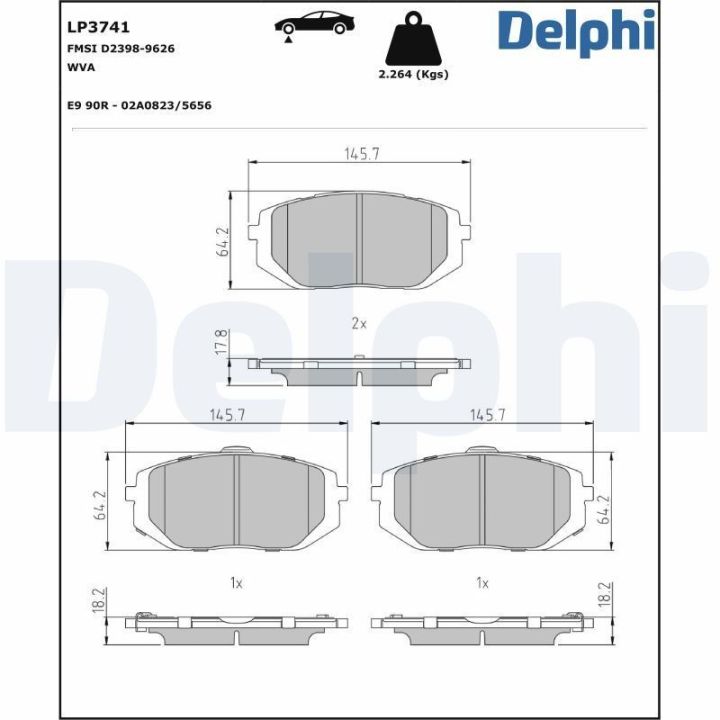 Ön Fren Balatası Hyundai Tucson - DELPHİ LP3741