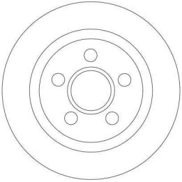 Ford Tourneo Connect Transit Connect Arka Fren Diski (2005-2015) - TRW DF4407